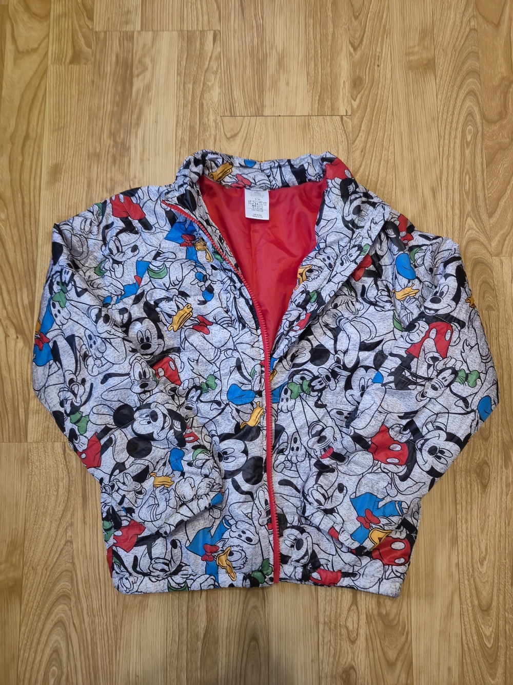 Disney Multicolor Mickey & Friends Zip-Up Puffer Jacket - Multicolour Unisex